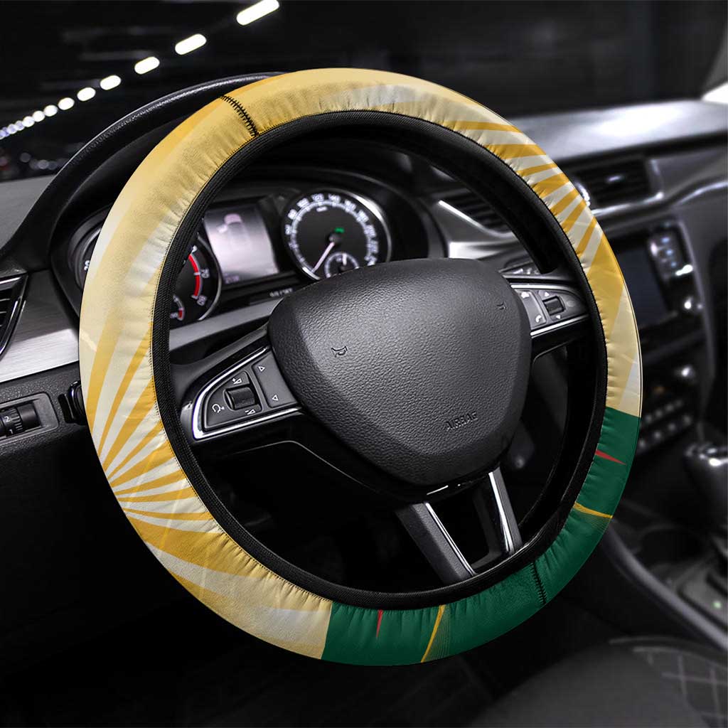 Lithuania Independence Day Steering Wheel Cover Coat Of Arms Proud - Wonder Print Shop