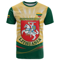 Personalised Lithuania Independence Day T Shirt Coat Of Arms Proud - Wonder Print Shop