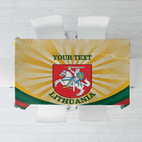 Personalised Lithuania Independence Day Tablecloth Coat Of Arms Proud - Wonder Print Shop