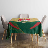 Personalised Lithuania Independence Day Tablecloth Coat Of Arms Proud - Wonder Print Shop