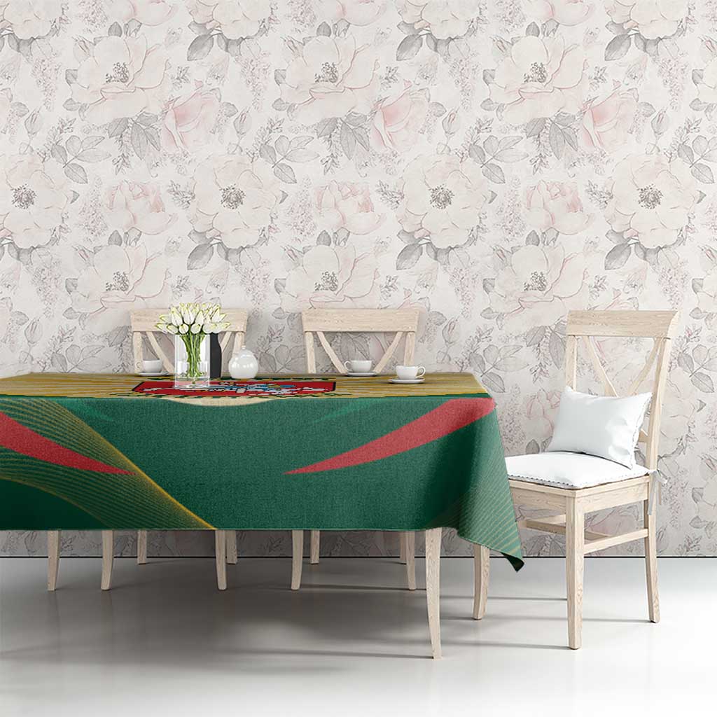Personalised Lithuania Independence Day Tablecloth Coat Of Arms Proud - Wonder Print Shop