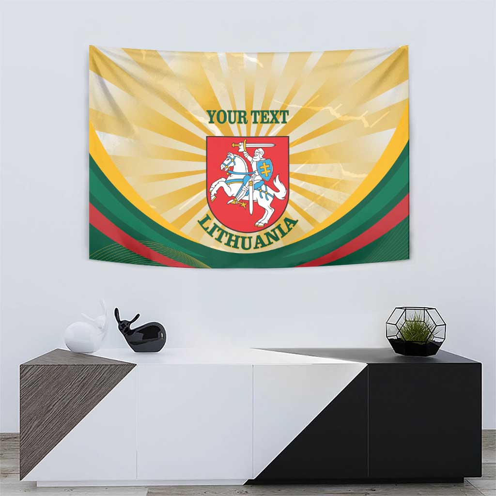 Personalised Lithuania Independence Day Tapestry Coat Of Arms Proud - Wonder Print Shop