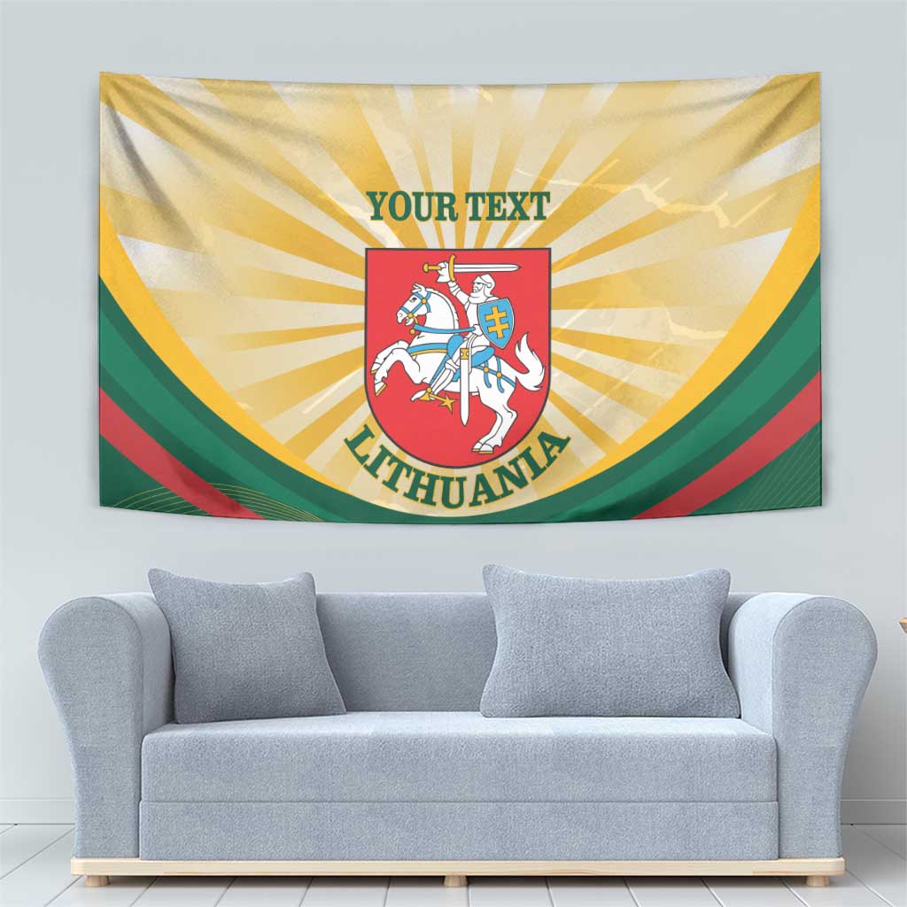 Personalised Lithuania Independence Day Tapestry Coat Of Arms Proud - Wonder Print Shop