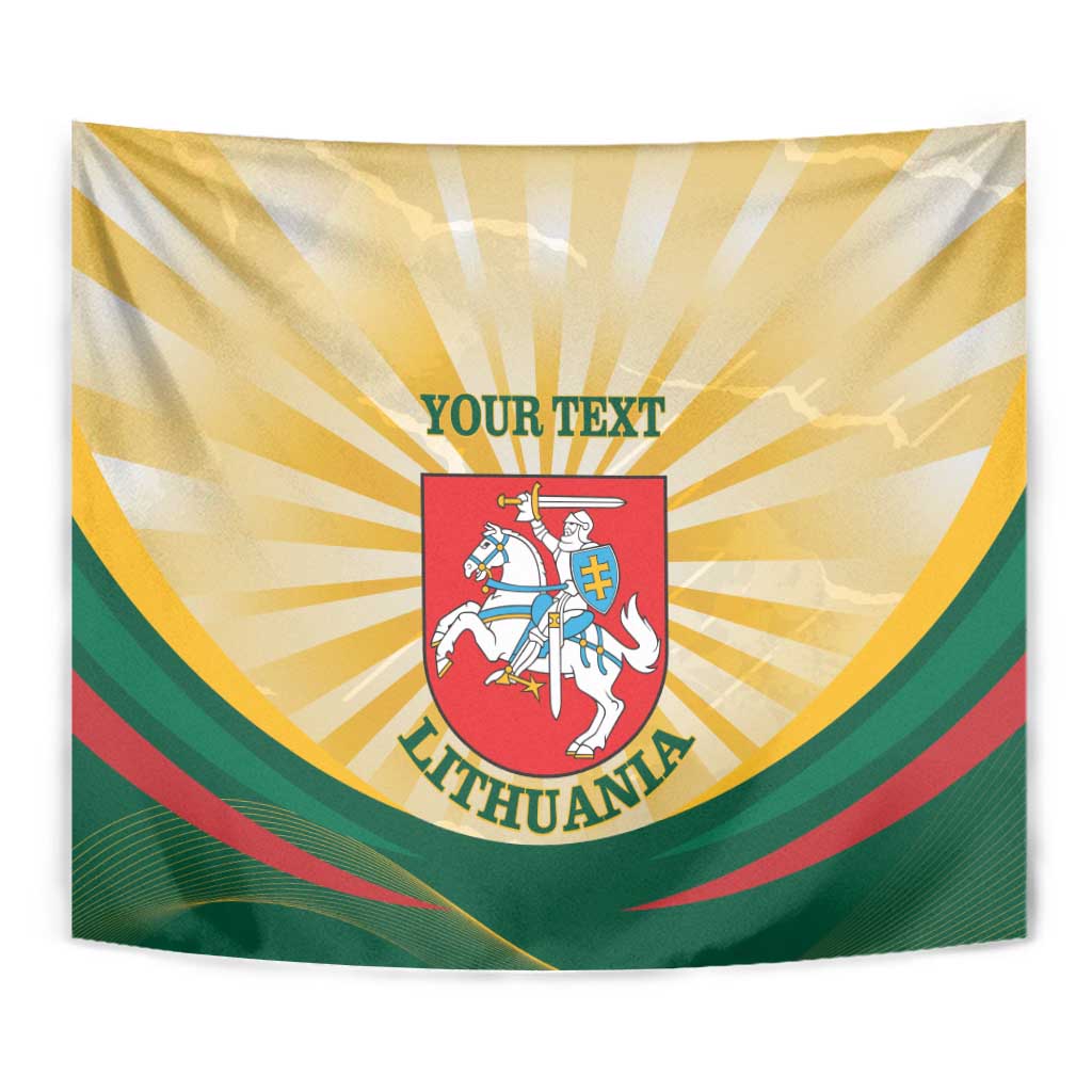 Personalised Lithuania Independence Day Tapestry Coat Of Arms Proud - Wonder Print Shop