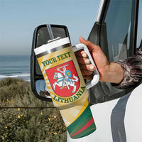 Personalised Lithuania Independence Day Tumbler With Handle Coat Of Arms Proud - Wonder Print Shop