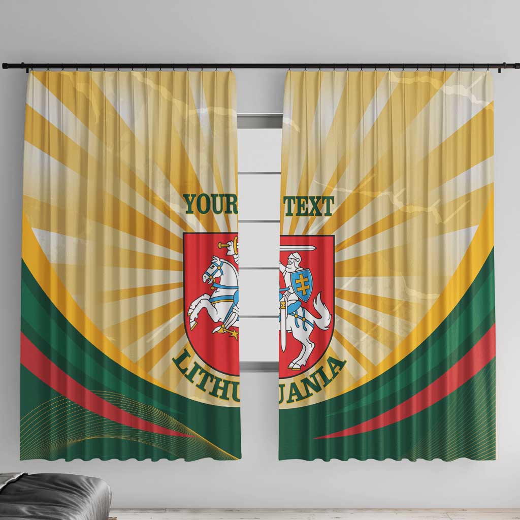 Personalised Lithuania Independence Day Window Curtain Coat Of Arms Proud - Wonder Print Shop
