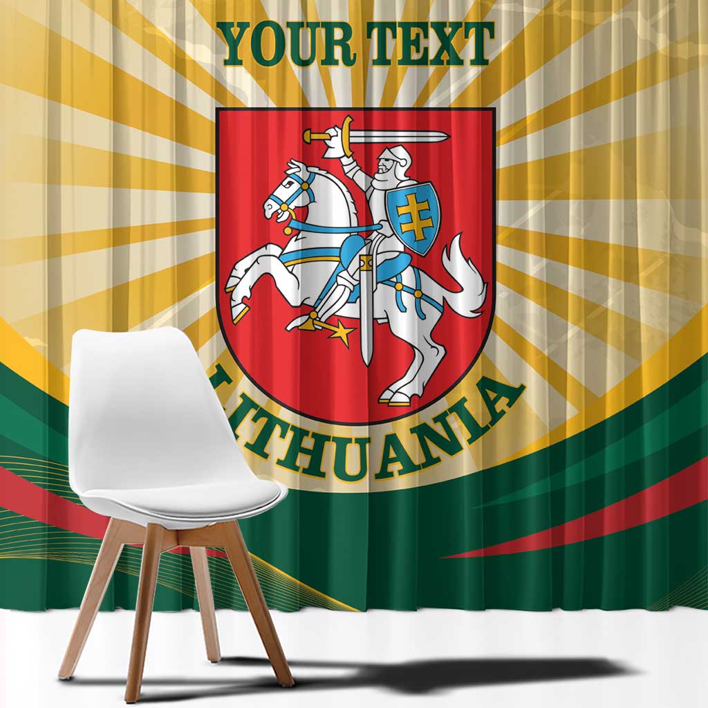 Personalised Lithuania Independence Day Window Curtain Coat Of Arms Proud - Wonder Print Shop