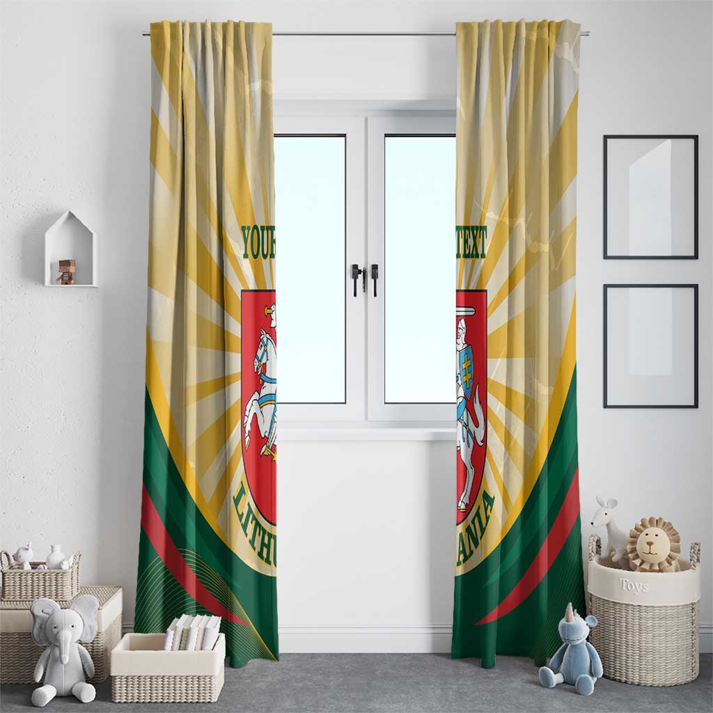 Personalised Lithuania Independence Day Window Curtain Coat Of Arms Proud - Wonder Print Shop
