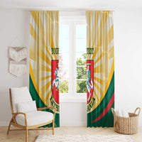 Personalised Lithuania Independence Day Window Curtain Coat Of Arms Proud - Wonder Print Shop