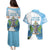 Proud To Be Saint Lucia 758 Couples Matching Puletasi and Hawaiian Shirt Pitons With Map - Wonder Print Shop