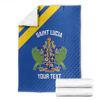 Custom Saint Lucia Football Blanket 2025 Go Champions