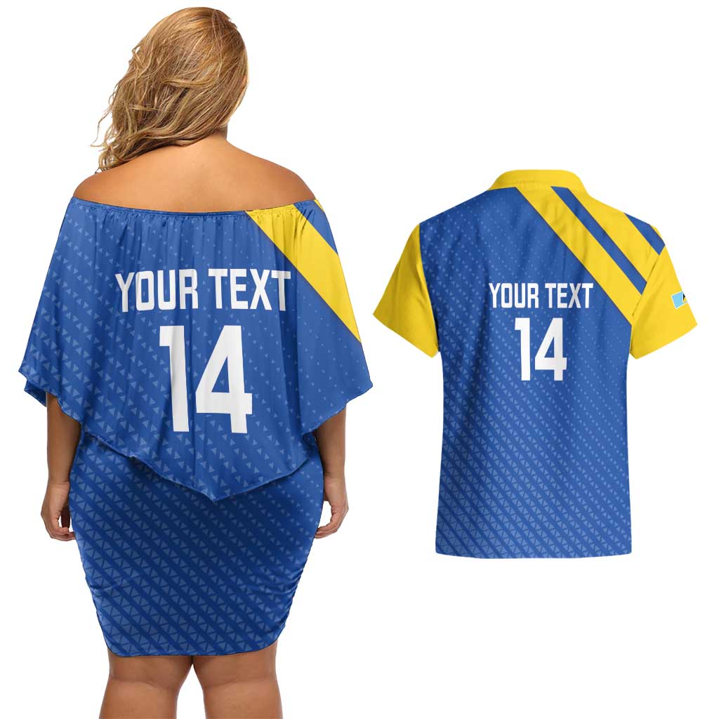 Custom Saint Lucia Football Couples Matching Off Shoulder Short Dress and Hawaiian Shirt 2025 Go Champions - Wonder Print Shop