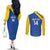 Custom Saint Lucia Football Couples Matching Off The Shoulder Long Sleeve Dress and Long Sleeve Button Shirt 2025 Go Champions