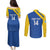 Custom Saint Lucia Football Couples Matching Puletasi and Long Sleeve Button Shirt 2025 Go Champions - Wonder Print Shop