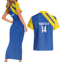 Custom Saint Lucia Football Couples Matching Short Sleeve Bodycon Dress and Hawaiian Shirt 2025 Go Champions - Wonder Print Shop