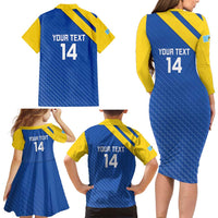 Custom Saint Lucia Football Family Matching Long Sleeve Bodycon Dress and Hawaiian Shirt 2025 Go Champions - Wonder Print Shop