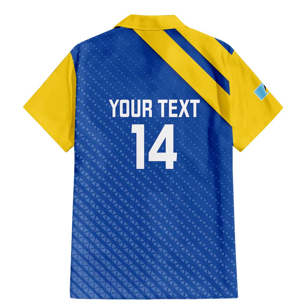 Custom Saint Lucia Football Family Matching Mermaid Dress and Hawaiian Shirt 2025 Go Champions - Wonder Print Shop