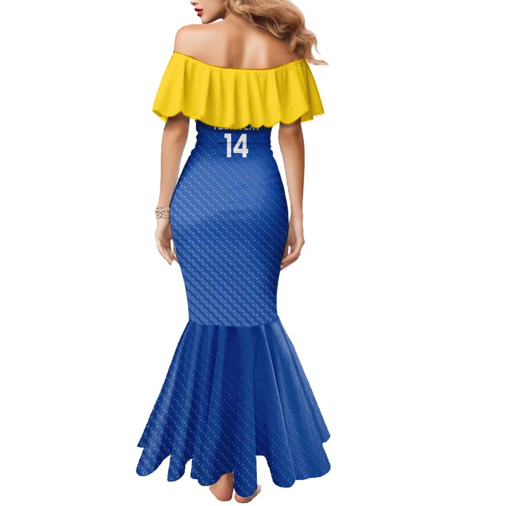 Custom Saint Lucia Football Family Matching Mermaid Dress and Hawaiian Shirt 2025 Go Champions - Wonder Print Shop