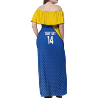 Custom Saint Lucia Football Family Matching Off Shoulder Maxi Dress and Hawaiian Shirt 2025 Go Champions - Wonder Print Shop