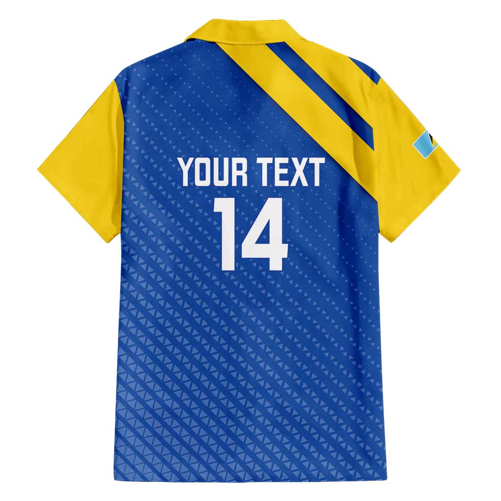 Custom Saint Lucia Football Family Matching Puletasi and Hawaiian Shirt 2025 Go Champions - Wonder Print Shop