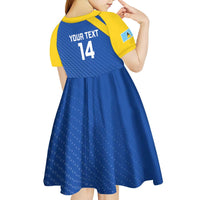 Custom Saint Lucia Football Kid Short Sleeve Dress 2025 Go Champions - Wonder Print Shop