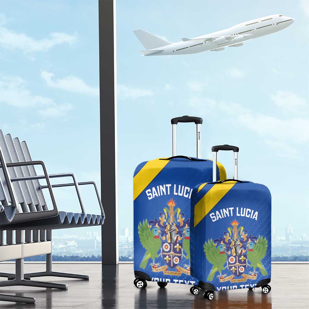 Custom Saint Lucia Football Luggage Cover 2025 Go Champions - Wonder Print Shop