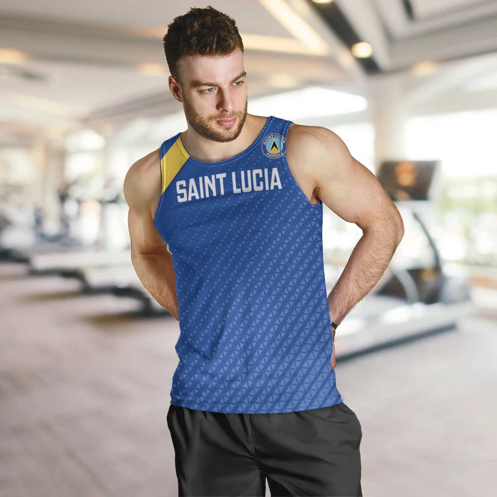 Custom Saint Lucia Football Men Tank Top 2025 Go Champions - Wonder Print Shop
