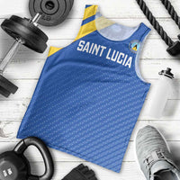 Custom Saint Lucia Football Men Tank Top 2025 Go Champions - Wonder Print Shop