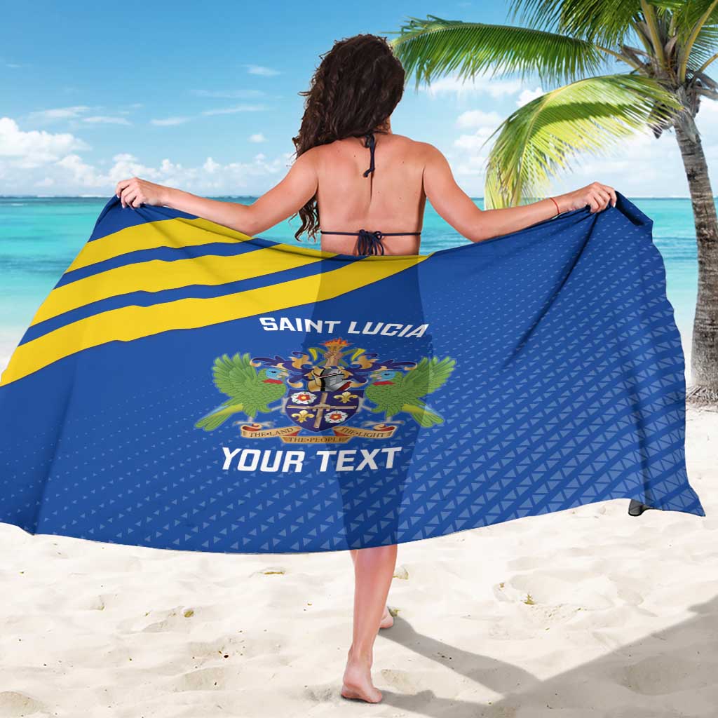 Custom Saint Lucia Football Sarong 2025 Go Champions - Wonder Print Shop