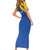 Custom Saint Lucia Football Short Sleeve Bodycon Dress 2025 Go Champions - Wonder Print Shop