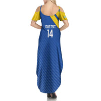 Custom Saint Lucia Football Summer Maxi Dress 2025 Go Champions - Wonder Print Shop