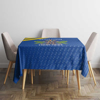 Custom Saint Lucia Football Tablecloth 2025 Go Champions - Wonder Print Shop