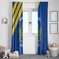Custom Saint Lucia Football Window Curtain 2025 Go Champions - Wonder Print Shop