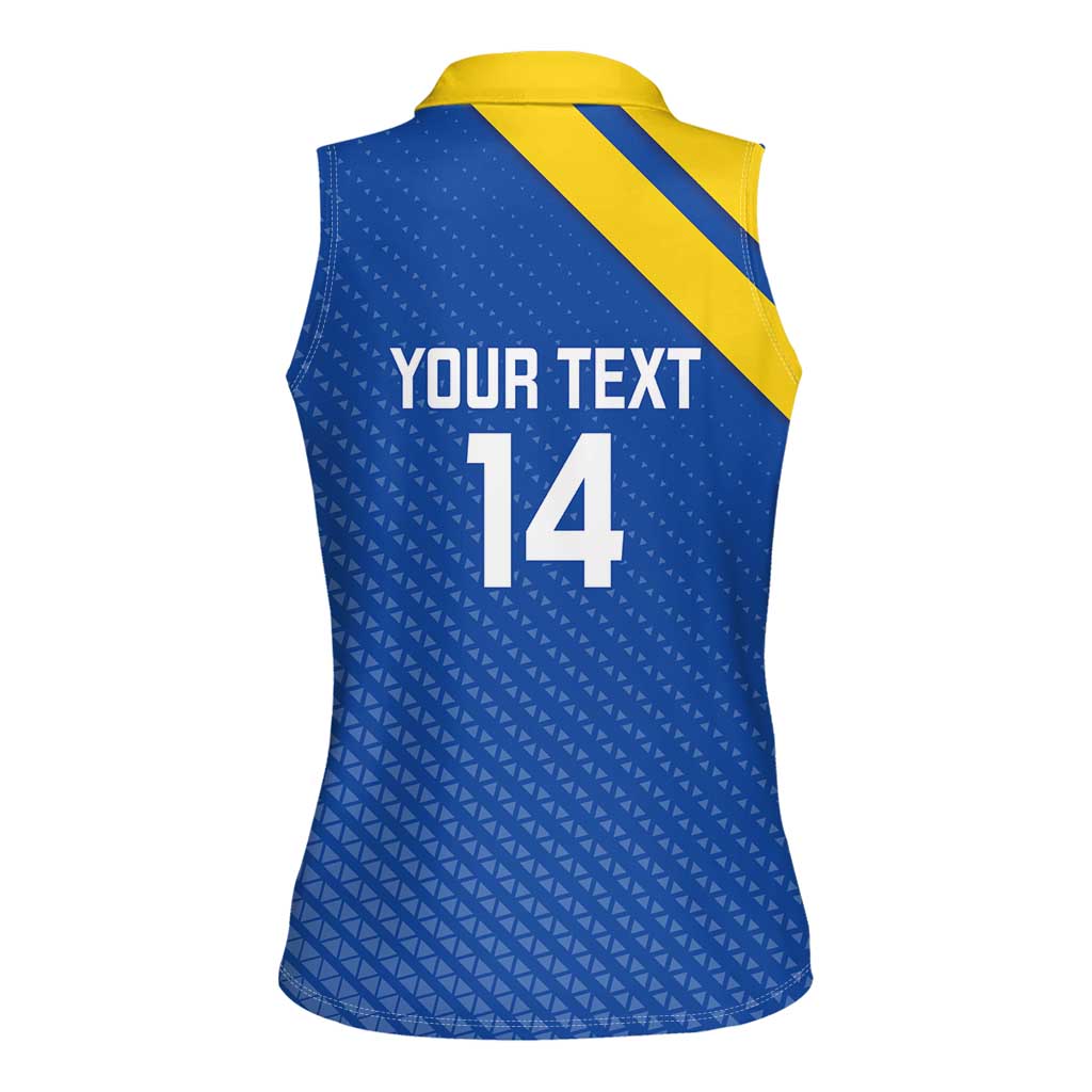 Custom Saint Lucia Football Women Sleeveless Polo Shirt 2025 Go Champions - Wonder Print Shop