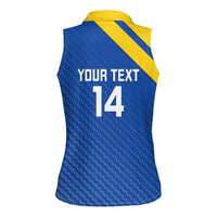 Custom Saint Lucia Football Women Sleeveless Polo Shirt 2025 Go Champions - Wonder Print Shop