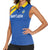 Custom Saint Lucia Football Women Sleeveless Polo Shirt 2025 Go Champions - Wonder Print Shop
