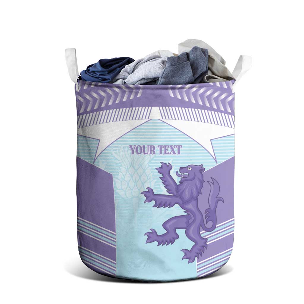 Scotland Football Custom Laundry Basket 2026 Come On Scottish Dragon Thistle Cyan - Wonder Print Shop