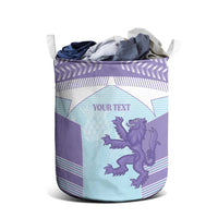 Scotland Football Custom Laundry Basket 2026 Come On Scottish Dragon Thistle Cyan - Wonder Print Shop