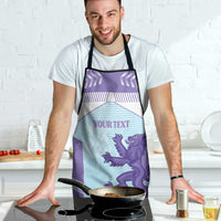 Scotland Football Custom Apron 2026 Come On Scottish Dragon Thistle Cyan - Wonder Print Shop