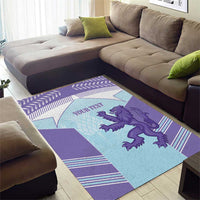 Scotland Football Custom Area Rug 2026 Come On Scottish Dragon Thistle Cyan - Wonder Print Shop
