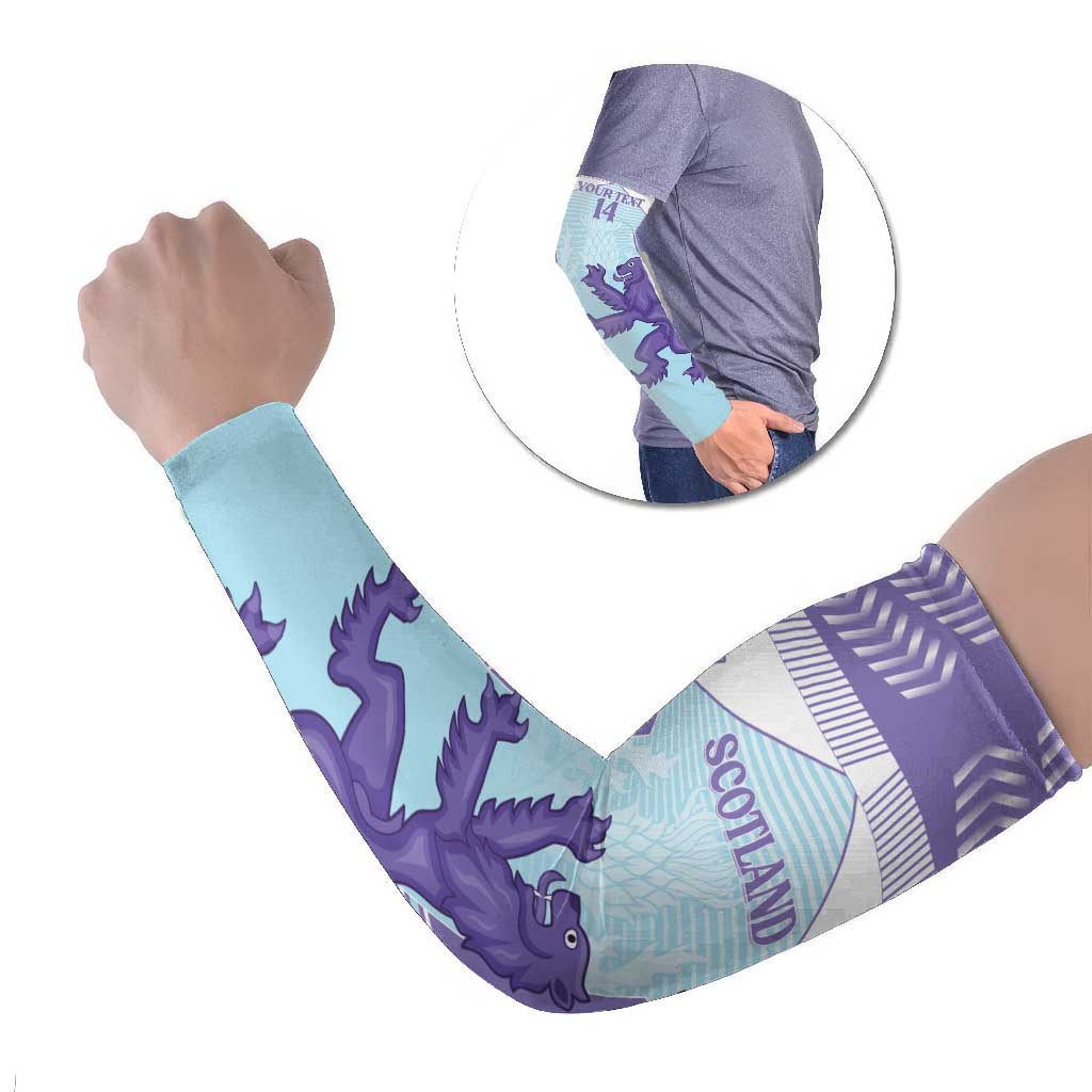 Scotland Football Custom Arm Sleeves 2026 Come On Scottish Dragon Thistle Cyan - Wonder Print Shop