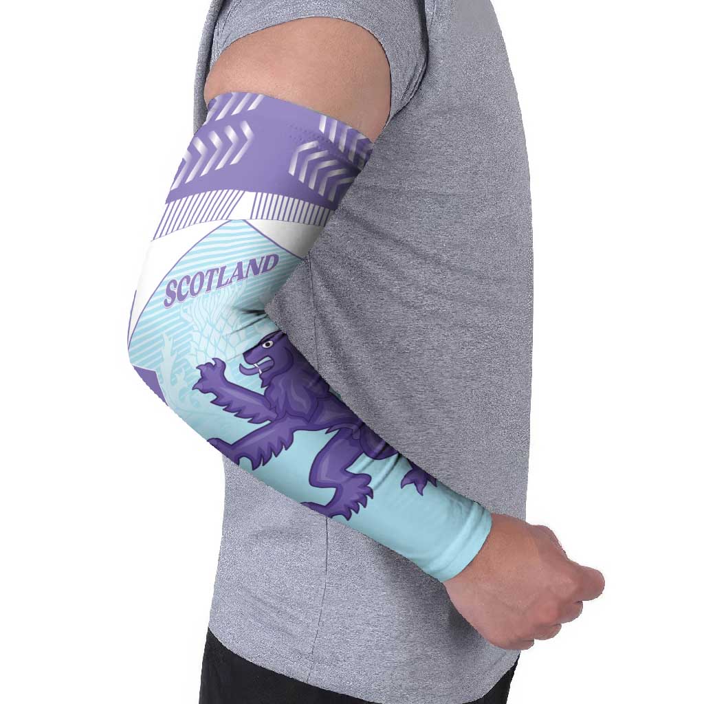 Scotland Football Custom Arm Sleeves 2026 Come On Scottish Dragon Thistle Cyan - Wonder Print Shop