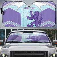 Scotland Football Custom Auto Sun Shade 2026 Come On Scottish Dragon Thistle Cyan - Wonder Print Shop
