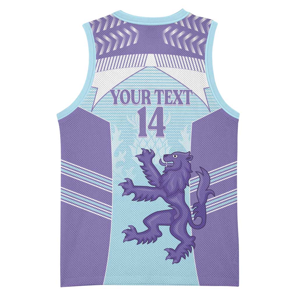 Scotland Football Custom Basketball Jersey 2026 Come On Scottish Dragon Thistle Cyan - Wonder Print Shop
