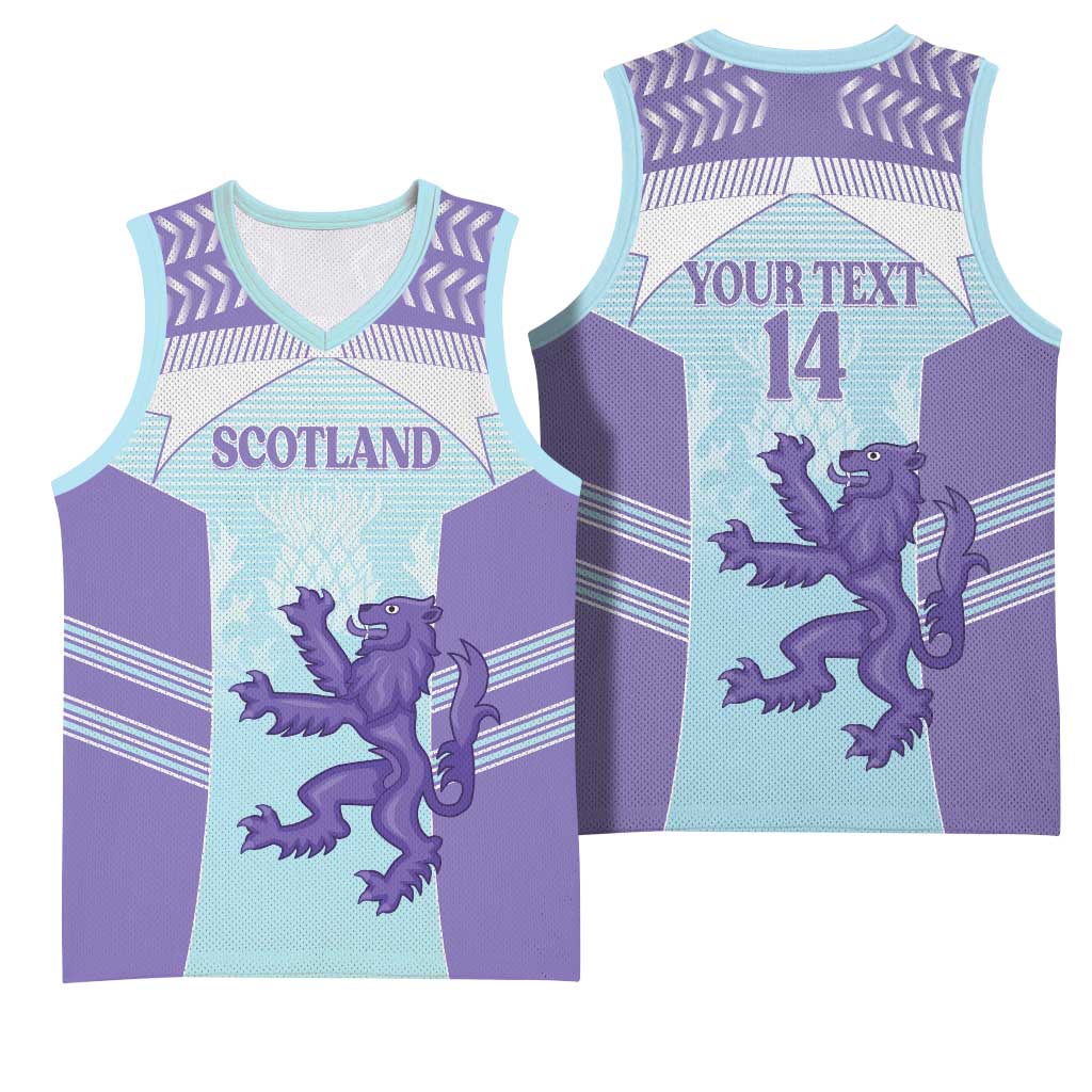 Scotland Football Custom Basketball Jersey 2026 Come On Scottish Dragon Thistle Cyan - Wonder Print Shop