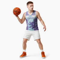 Scotland Football Custom Basketball Jersey 2026 Come On Scottish Dragon Thistle Cyan - Wonder Print Shop