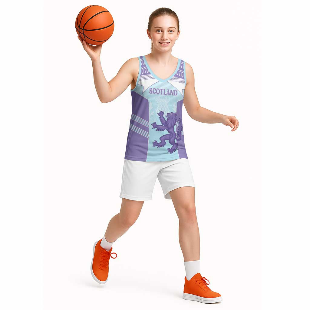 Scotland Football Custom Basketball Jersey 2026 Come On Scottish Dragon Thistle Cyan - Wonder Print Shop