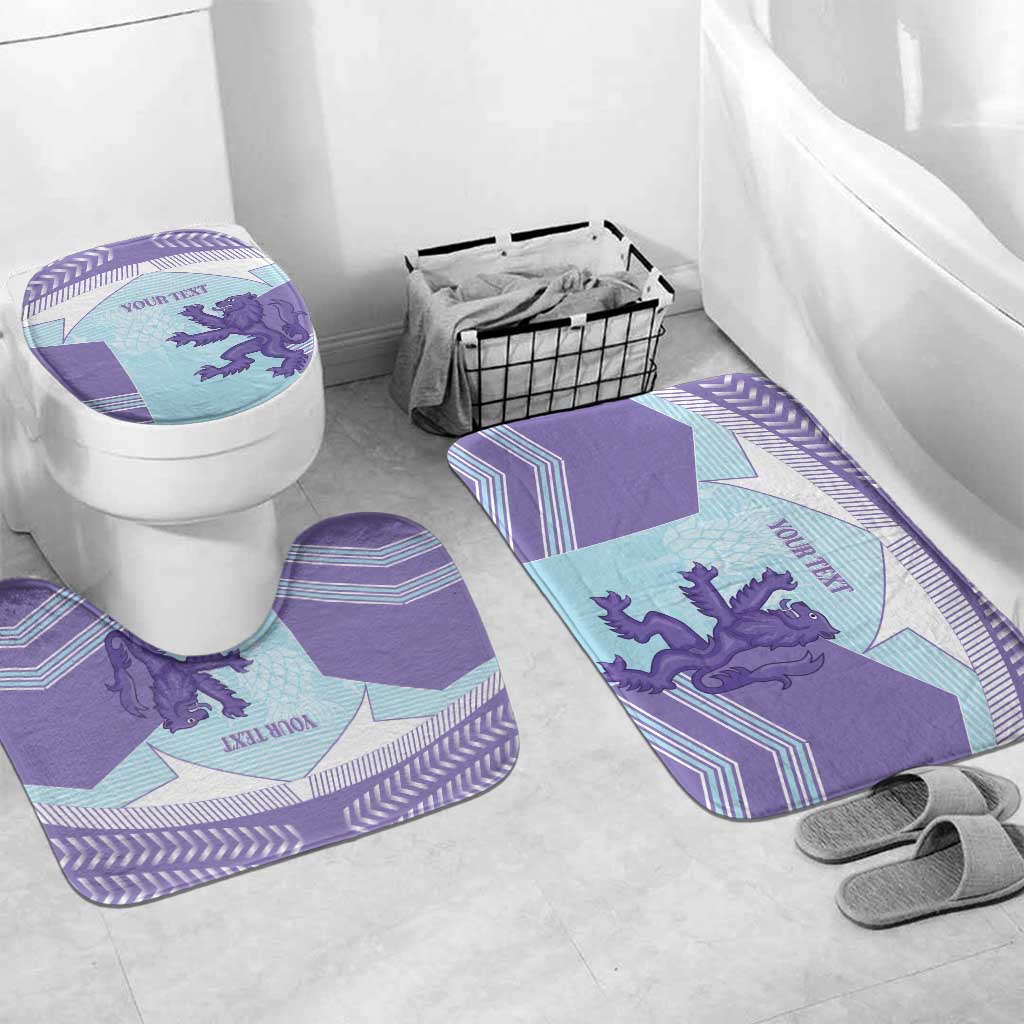 Scotland Football Custom Bathroom Set 2026 Come On Scottish Dragon Thistle Cyan - Wonder Print Shop