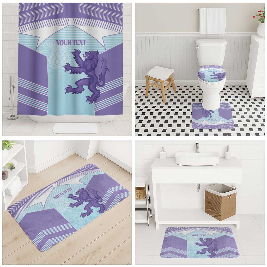 Scotland Football Custom Bathroom Set 2026 Come On Scottish Dragon Thistle Cyan - Wonder Print Shop
