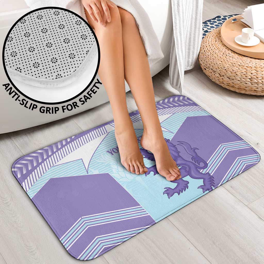 Scotland Football Custom Bathroom Set 2026 Come On Scottish Dragon Thistle Cyan - Wonder Print Shop